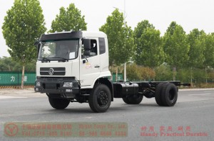 Dongfeng 4WD truck chassis – Cummins 210hp convertible chassis – 4WD off-road truck chassis for export