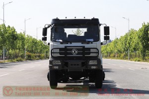 Dongfeng six-wheel-drive rear eight-tire off-road truck chassis–266 hp dump truck chassis–Dongfeng off-road truck export manufacturer