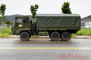 260hp flat bed truck customization–Dongfeng all-wheel drive off-road transport truck–upgraded Dongfeng six-wheel drive truck