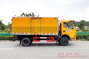 Dongfeng 4*2 yellow transporter offer–Dongfeng four wheel drive van transporter–Dongfeng truck export