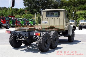 Dongfeng six wheel drive Classic EQ2082E6DJ Chassis – 6×6 Dongfeng 2.5 ton off-road vehicle conversion – standard without winch 240 long head truck chassis