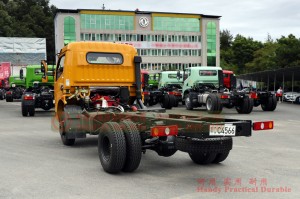 4*2 Dongfeng 140hp light truck chassis – 10 tons small diesel truck for export – customized left/right rudder commercial model small micro truck conversion plant