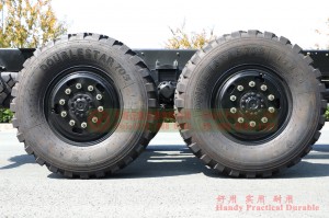 Dongfeng EQ2100E6DJ long head diesel chassis – 6*6 Dongfeng off-road truck chassis for export – export type six wheel drive tip off-road chassis conversion