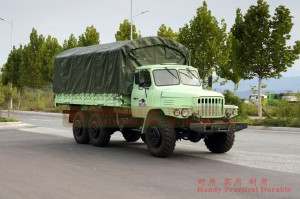 Dongfeng Six-wheel-drive Long Head Off-road Truck–EQ2100 Enhanced Off-road Transportation Truck for Export–Six-wheel-drive Off-road Truck with Canopy Attachment