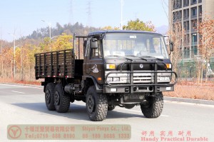 190 HP Flathead Diesel Off-road Truck–Dongfeng 6*6 Troop Carrier for civilian export–EQ2102 Dongfeng 6-wheel-drive Semi-Off-road Truck