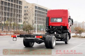 东风 4*2 越野卡车底盘 – 290 马力 天津 KR 平头高顶双卧室驾驶室货车底盘改装制造商 – 出口专用汽车底盘