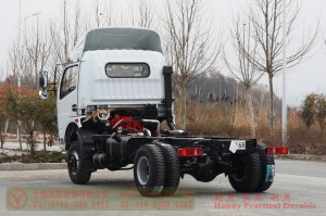 Dongfeng 4WD Refrigerated Truck Chassis – 15-party Aquatic Products Transportation Truck Chassis – 4WD Fresh Trucks for Export