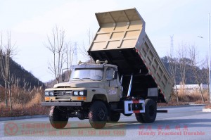 Dongfeng 4*4 Pointed Cargo Truck–Dongfeng 170 HP Off-road Dump Truck –Dongfeng Cargo Truck Export Manufacturer