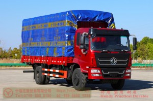 210 HP Box Truck–Dongfeng 4×2 Hydraulic Tailgate Truck–Commercial Truck Export Manufacturer