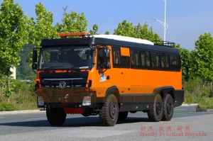 Dongfeng bus with bumper bar–Dongfeng 6*6 bus–210 hp city commuter bus–Dongfeng 21-seat bus