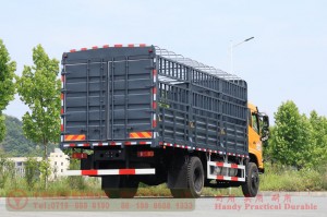 Dongfeng 260-horsepower Twin-Rear-Wheel Cage-Body Truck — Dongfeng Flat-Nose 4×2 Truck — Off-Road Truck Export Manufacturer