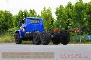Dongfeng EQ2100 six-wheel-drive off-road chassis – 6×6 pointed EQ245 troop-carrying truck chassis for export – long head 190 hp military vehicle special conversion