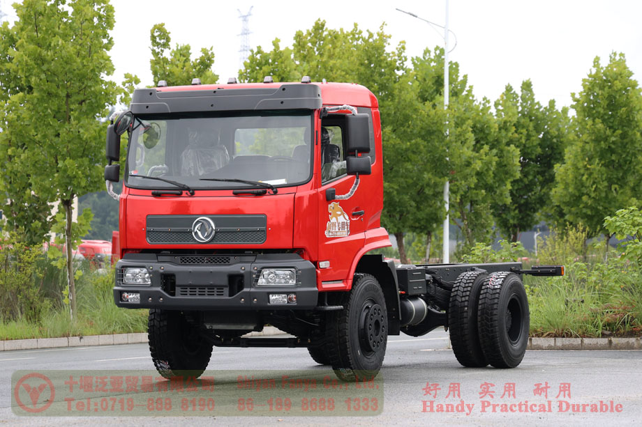 Wechai 260hp diesel off-road truck Chassis–Dongfeng 4*4 flathead Fire truck Chassis–Custom Chassis Export Manufacturer
