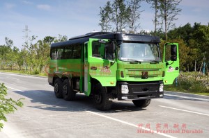 Dongfeng EQ2102 chassis modified off-road bus–Dongfeng 6×6 all-drive off-road bus