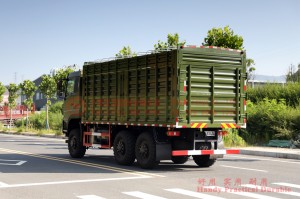 Dongfeng ຂັບ 6 ລໍ້ 15 ໂຕນ ລົດບັນທຸກ ຫນັກ 15 ໂຕນ-6 * 6 ກະດານກໍາແພງສູງ cargo box ລົດບັນທຸກ off-road-340hp ສົ່ງອອກລົດຂົນສົ່ງພິເສດ