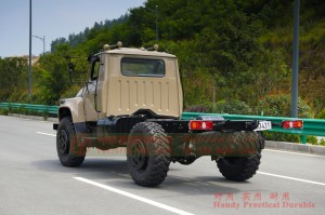4×4 pointed EQ2070 upgraded chassis – new 4WD 140 double axle off-road special truck – all-wheel-drive 190 hp cargo transportation manufacturer