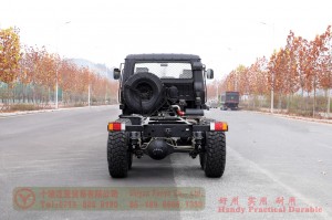 东风EQ2102G越野六驱底盘改装-6*6平头一排半153越野卡车出售-越野卡车代理清关出口厂家