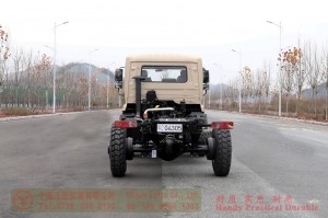Flathead one and a half row 210 hp special truck chassis–Dongfeng 4*4 rear single tire off-road chassis–Twin-axle off-road truck chassis conversion manufacturers