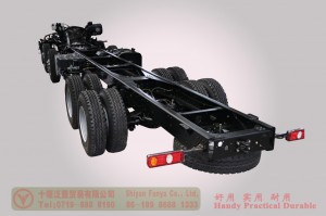 Dongfeng 8*4 Type Three Chassis–420 hp Cargo Truck Chassis Conversion Manufacturer–Export Special Purpose Vehicle Chassis