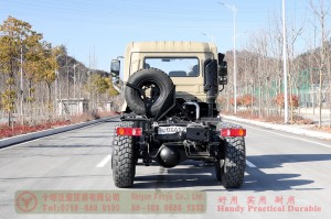 Dongfeng ขับเคลื่อนหกล้อ 210 แรงม้าแชสซีรถออฟโรด - Dongfeng 6 * 6 แชสซีรถบรรทุกออฟโรด - Dongfeng แถวหัวแบนครึ่งแชสซียานพาหนะพิเศษออฟโรด