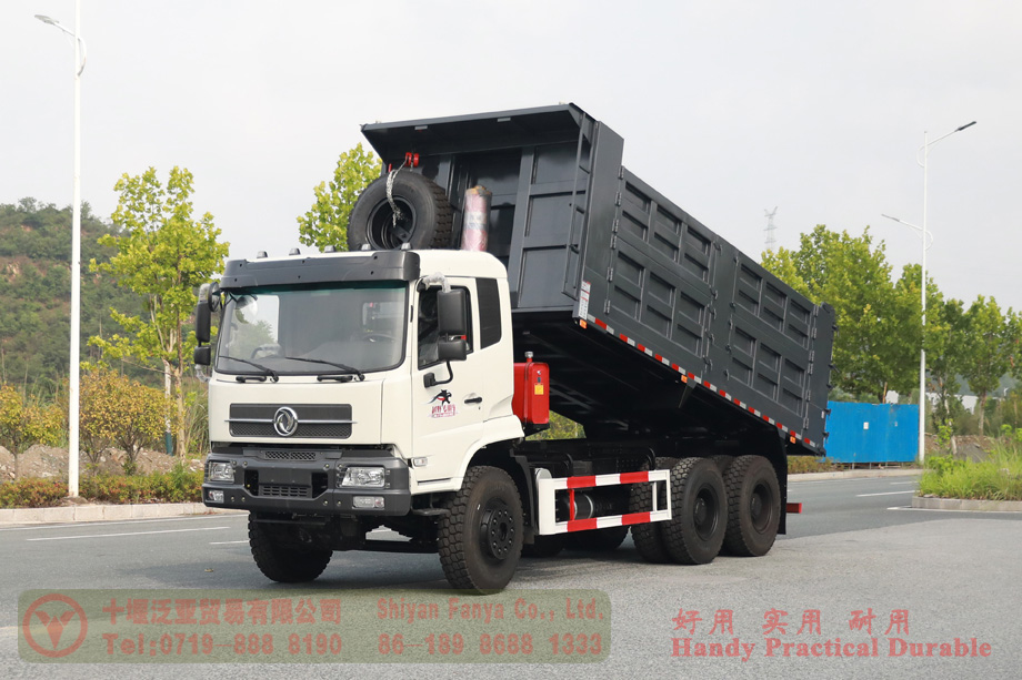 Dongfeng 340 HP Dump Truck–Dongfeng 6WD Rear Eight Tire Dump Truck–Dongfeng Off-road Truck Producing and Exporting Manufacturers