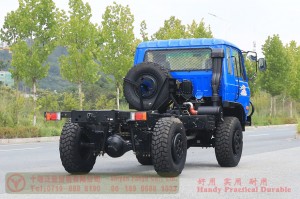 Dongfeng EQ2070 Four-Wheel Drive Chassis — 190 Horsepower Cargo Chassis for Export — Manufacturer of Export-Ready Chassis for Customisation