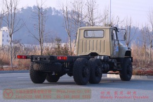 Dongfeng longhead diesel truck chassis –Dongfeng 260hp civilian off-road truck chassis–off-road troop-carrying vehicle chassis export