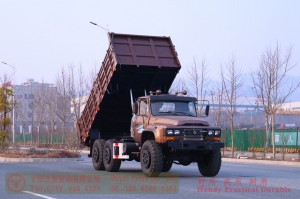 190 hp 6*6 dump truck–6WD3.5 tons off-road truck–Off-road cargo truck for export