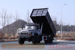 Dongfeng 190 hp 6*6 dump truck–6WD3.5 tons off-road truck–Off-road cargo truck for export