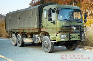 Dongfeng 6*6 EQ2140B Six Drive 6WD Off-road Flat Head ຫນຶ່ງແລະເຄິ່ງແຖວ