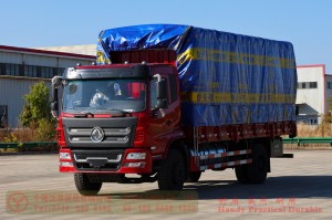 210 HP Box Truck–Dongfeng 4×2 Hydraulic Tailgate Truck–Commercial Truck Export Manufacturer