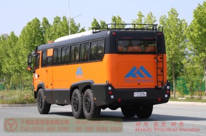 Dongfeng bus with bumper bar–Dongfeng 6*6 bus–210 hp city commuter bus–Dongfeng 21-seat bus