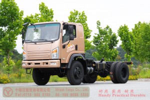 Dongfeng 4*4 flathead off-road truck Chassis–170hp diesel off-road truck Chassis–Custom Chassis Export Manufacturer