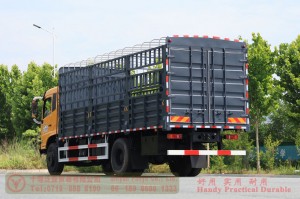 Dongfeng 260-horsepower Twin-Rear-Wheel Cage-Body Truck — Dongfeng Flat-Nose 4×2 Truck — Off-Road Truck Export Manufacturer