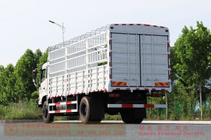 Dongfeng 210-horsepower Twin-Rear-Wheel Cage-Body Truck — Dongfeng Flat-Nose 4×2 Truck — Off-Road Truck Export Manufacturer