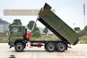 6×4 Dump Truck Off-road Vehicle Heavy Duty Truck  One Row and a Half