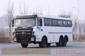 Dongfeng bus with bumper bar–Dongfeng 6*6 bus–190 hp city commuter bus–Dongfeng 30-seat bus