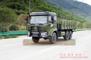190hp flat bed truck custom– 6×6 off-road special truck manufacturer– upgraded Dongfeng six-wheel drive EQ2102 truck