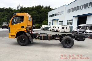 4*2 Dongfeng 140hp light truck chassis – 10 tons small diesel truck for export – customized left/right rudder commercial model small micro truck conversion plant