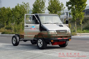 All-wheel drive lightweight extended long header caravan chassis – Iveco 4*4 off-road conversion – Multi-functional 4WD short header trucks for export