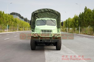 Dongfeng Six-wheel-drive Long Head Off-road Truck–EQ2100 Enhanced Off-road Transportation Truck for Export–Six-wheel-drive Off-road Truck with Canopy Attachment