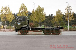 Dongfeng ခြောက်ဘီးယက် 210 မြင်းကောင်ရေအား လမ်းကြမ်းယာဉ်ကိုယ်ထည်-Dongfeng 6×4 လမ်းကြမ်းရေနံတင်သင်္ဘောကိုယ်ထည်-Dongfeng Flathead အတန်းတစ်ဝက်လမ်းကြမ်းအထူးယာဉ်ကိုယ်ထည်