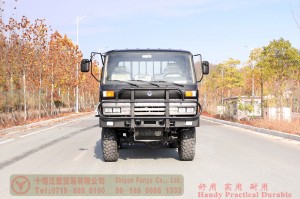 190 HP Flathead Diesel Off-road Truck–Dongfeng 6*6 Troop Carrier for civilian export–EQ2102 Dongfeng 6-wheel-drive Semi-Off-road Truck