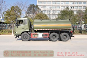 Dongfeng 10 cubic meters tanker–6*4 tanker type transportation truck–Dongfeng cross-country tanker truck exports