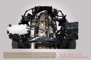 Dongfeng 8*4 Type Three Chassis–420 hp Cargo Truck Chassis Conversion Manufacturer–Export Special Purpose Vehicle Chassis