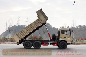 东风 6WD 平头自卸车–东风 210 马力卡车–东风越野卡车出口制造商