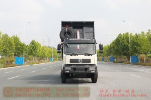Dongfeng 340 HP Dump Truck–Dongfeng 6WD Rear Eight Tire Dump Truck–Dongfeng Off-road Truck Producing and Exporting Manufacturers