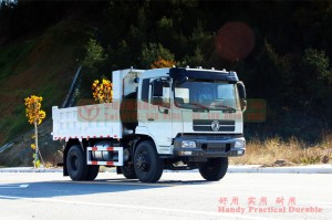 Dongfeng 4*2 Dump Truck in White Off-road Vehicle Good Performance