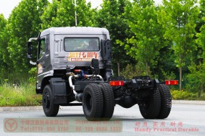 Dongfeng 210 HP Rear Dual Tire Special Off-road Chassis–Dongfeng Flathead 4*2 Chassis–Off-road Truck Export Manufacturer