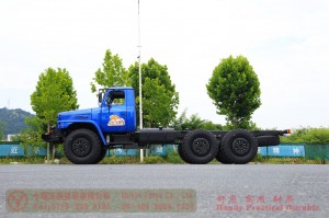 Dongfeng EQ2100 six-wheel-drive off-road chassis – 6×6 pointed EQ245 troop-carrying truck chassis for export – long head 190 hp military vehicle special conversion